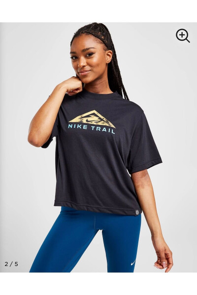 Dri-Fit Trail Short-Sleeve Oversize Black Women's T-shirt - 1