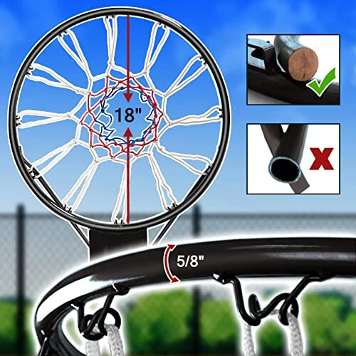 Dripex Solid Basketball Rim 18
