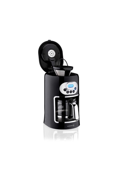 Drippa LCD Black Filter Coffee Maker - 12