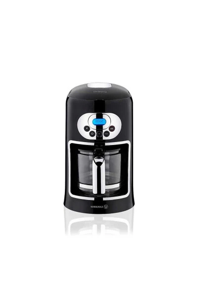 Drippa LCD Black Filter Coffee Maker - KORKMAZ