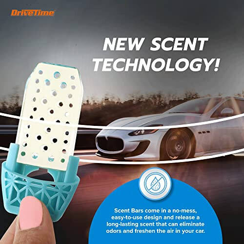 Drive Time Power Fresh Scent Bars - Car Air Freshener, Refill for Power Fresh 12-Volt Plug in Fresheners, Scented Bars - 4 Scent Bars in 1 Pack (Speedway) - 6