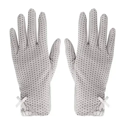 Driving Gloves for Men Women Cotton Non Slip Touchscreen UV Sun Protection Gloves for Cycling Motorcycle Camping - 4