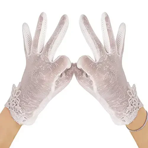 Driving Gloves for Men Women Cotton Non Slip Touchscreen UV Sun Protection Gloves for Cycling Motorcycle Camping - 4