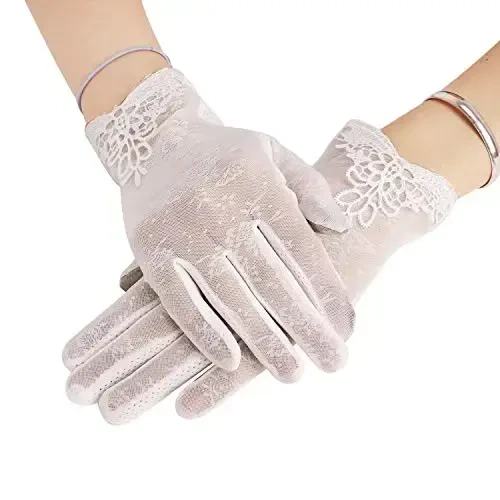 Driving Gloves for Men Women Cotton Non Slip Touchscreen UV Sun Protection Gloves for Cycling Motorcycle Camping - 5
