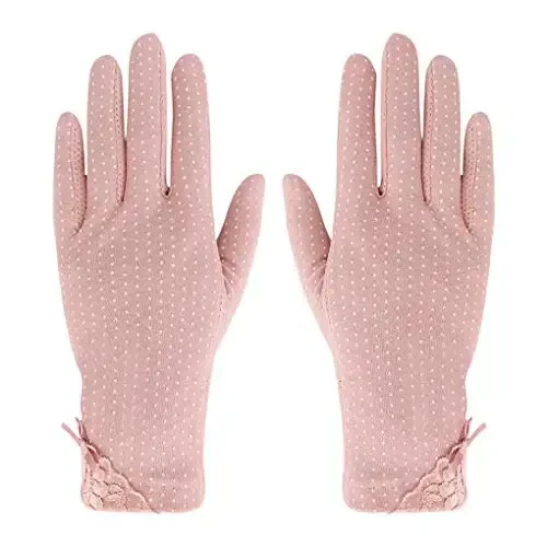 Driving Gloves for Men Women Cotton Non Slip Touchscreen UV Sun Protection Gloves for Cycling Motorcycle Camping - 4