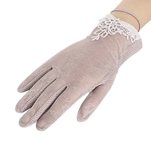 Driving Gloves for Men Women Cotton Non Slip Touchscreen UV Sun Protection Gloves for Cycling Motorcycle Camping - 3