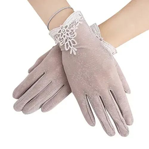 Driving Gloves for Men Women Cotton Non Slip Touchscreen UV Sun Protection Gloves for Cycling Motorcycle Camping - MODAZONE