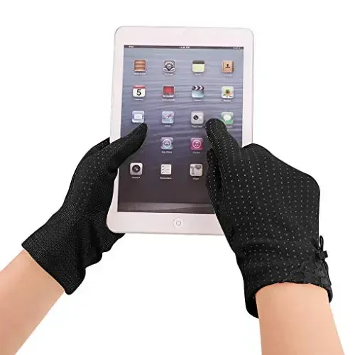 Driving Gloves for Men Women Cotton Non Slip Touchscreen UV Sun Protection Gloves for Cycling Motorcycle Camping - MODAZONE (1)