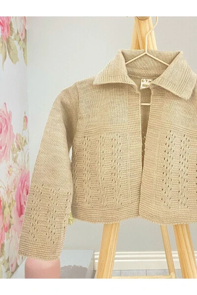 Drop stitch knitted cardigan - CHERRYS BEBEK (1)