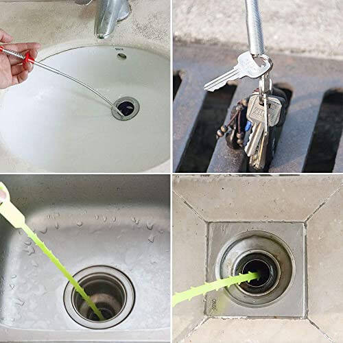 DR.PEN Flexible Grabber Claw Pick Up Reacher Tool (Drain Clog Remove Tool), With 4 Claws Bendable Hose Pickup Reaching Assist Tool for Litter Pick, Home and Kitchen Sink, Drains, Toilet (35.4 inch) - 6