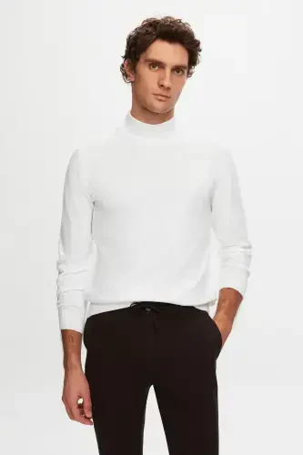 Ds Damat Slim Fit Jigarrang Beli Rezinali Ipli Fermuarli Likrali Qulay Jogger Shim - Qahva - D'S DAMAT (1)