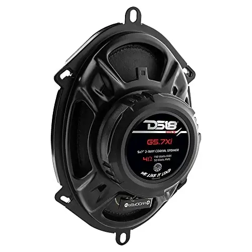 DS18 G5.7Xi GEN-X 5x7 2-Way Coaxial Speakers 150 Watts Max Power 4-OModazone - Full Range Speaker with Dome Tweeter Great for Car Stereo Sound System - 2 Speakers - 6