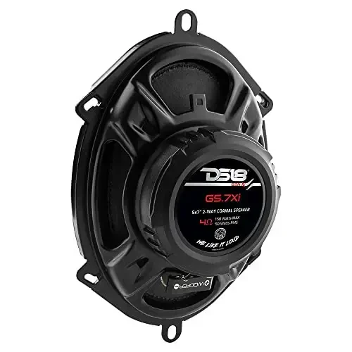 DS18 G5.7Xi GEN-X 5x7 2-Way Coaxial Speakers 150 Watts Max Power 4-OModazone - Full Range Speaker with Dome Tweeter Great for Car Stereo Sound System - 2 Speakers - 6