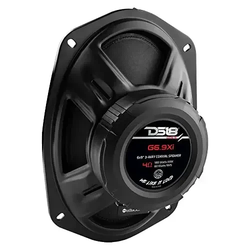 DS18 G6.9Xi GEN-X 6x9 3-Way Coaxial Speakers 180 Watts 4-OModazone with Mylar Dome Tweeters - Grill Included - Full Range Speaker Great for Car Stereo Sound System - Pair - 6