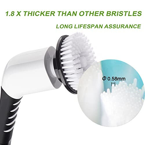 Dsenfurn 7-in-1 Elektr Spin Scrubber uchun almashtirish cho'tkasi boshlari to'plami, portativ simsiz dush quvvati Scrubber boshlarini tozalash, hammom oshxonasi vannasi kafel zamin avtomobili va g'ildiragi uchun maishiy asboblar - Dsenfurn (1)