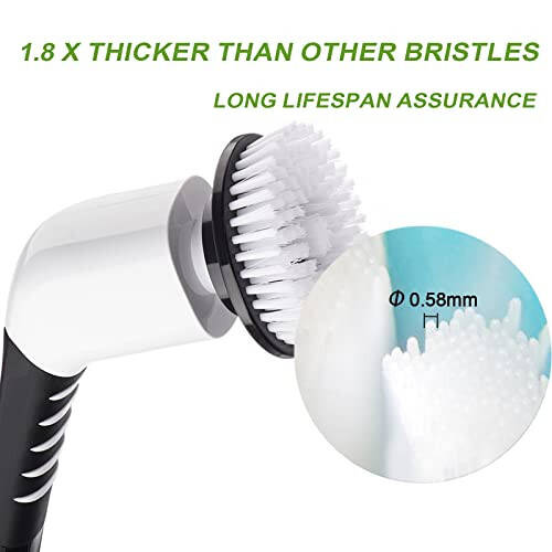 Dsenfurn 7-in-1 Replacement Brush Heads Set of Electric Spin Scrubber, Cleaning Portable Cordless Shower Power Scrubber Heads, Household Tools for Bathroom Kitchen Bathtub Tile Floor Car & Wheel - 2