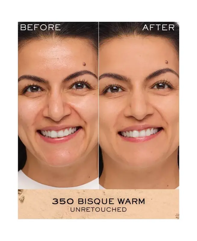 Dual Finish Multi-Tasking Powder Foundation Oil-free Face Powder-350 BISQUE (W) - 3