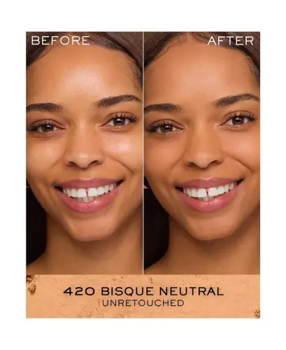 Dual Finish Multi-Tasking Powder Foundation Oil-free Face Powder-420 BISQUE (N) - 3