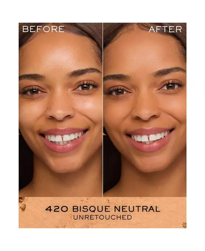 Dual Finish Multi-Tasking Powder Foundation Oil-free Face Powder-420 BISQUE (N) - 3