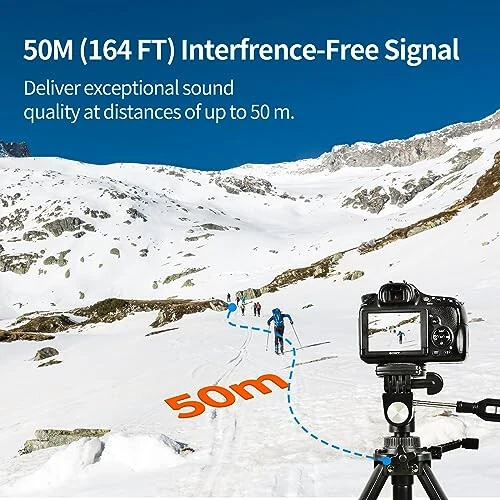 Dual Mini Wireless Microphone USB C & Lightning for iPhone, Android Phone,Laptop,Noise Canceling Tiny Lavalier Microphone for Video Recording,TikTok,Plug-Play Lav Clip Mic.(10-Hr Battery Life) - 6