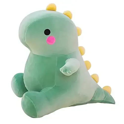 DUANMUL Cute Dinosaur Plush Toys, Fat Dinosaur Stuffed Animals Toys Dolls, Dinosaur Plush Toy Soft Stuffed Animal Dino Plushies Doll Cute Birthday Gifts for Kids Girls Boys (Green,23in) - DUANMUL