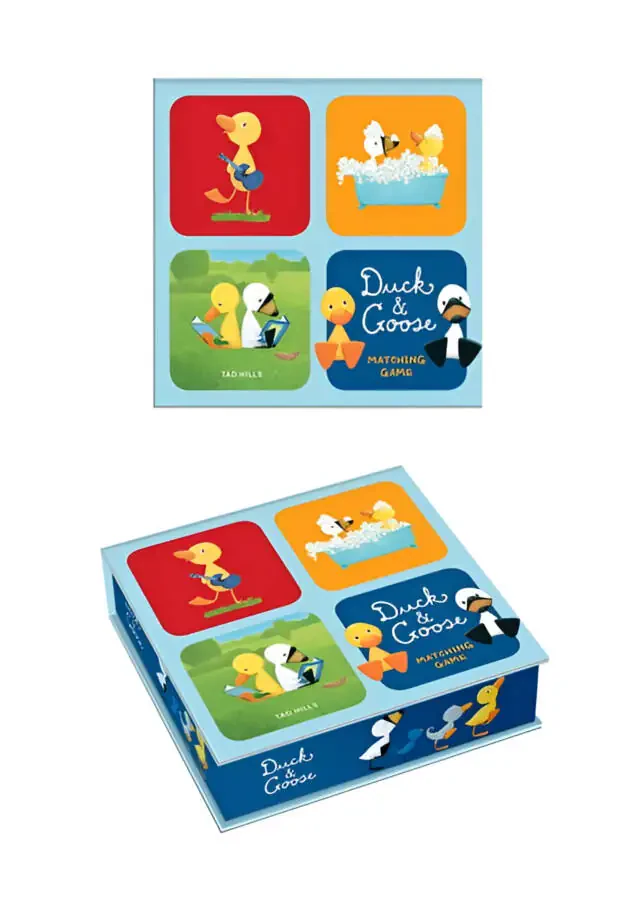 Duck & Goose Matching Game: A Memory Game with 20 Matching Pairs for Children - 1
