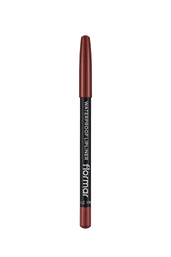 Dudak Kalemi - Waterproof Lipliner 211 Classical Brown-Beyaz - 3