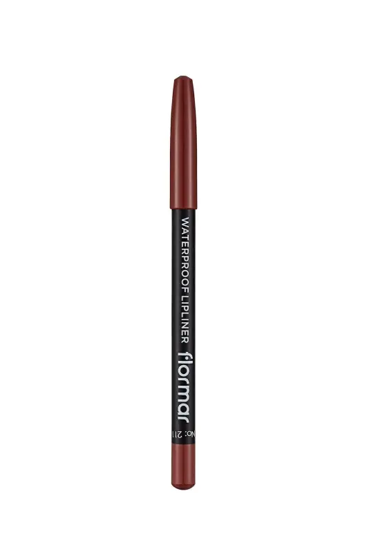 Dudak Kalemi - Waterproof Lipliner 211 Classical Brown-Beyaz - 3