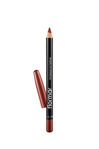 Dudak Kalemi - Waterproof Lipliner 211 Classical Brown-Beyaz - FLORMAR (1)