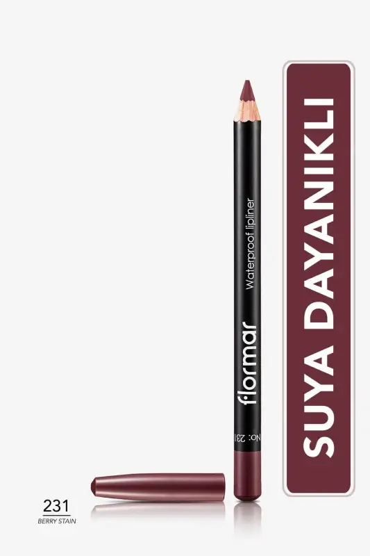 Dudak Kalemi - Waterproof Lipliner 231 Berry Stain 8690604111312-231 BERRY STAIN - FLORMAR