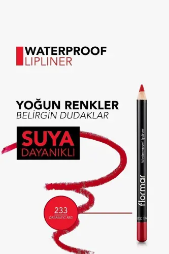 Dudak Kalemi - Waterproof Lipliner 233 Dramatic Red 8690604127665-233 DRAMATIC RED - 6