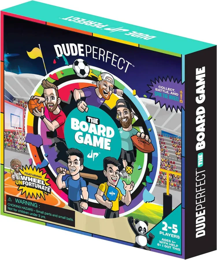 Dude Perfect The Board Game, for Kids Who Love Sports and Competitive Challenges, Perfect for Family and Friend Game Night, 2-5 Players, Ages 4+ - 1