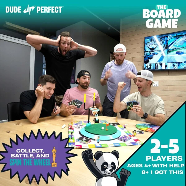 Dude Perfect The Board Game, for Kids Who Love Sports and Competitive Challenges, Perfect for Family and Friend Game Night, 2-5 Players, Ages 4+ - 3