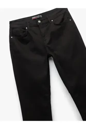 Düğme Detalli Straight Fit Kot Shim - Mark Jea - 6