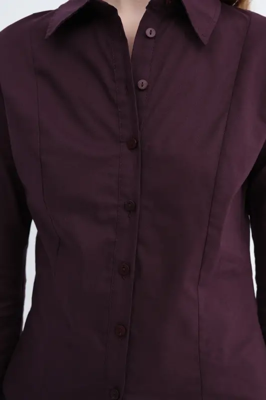 Düğmeli Uzun Kollu Gömlek G16809-Y9-Gardenya - 3