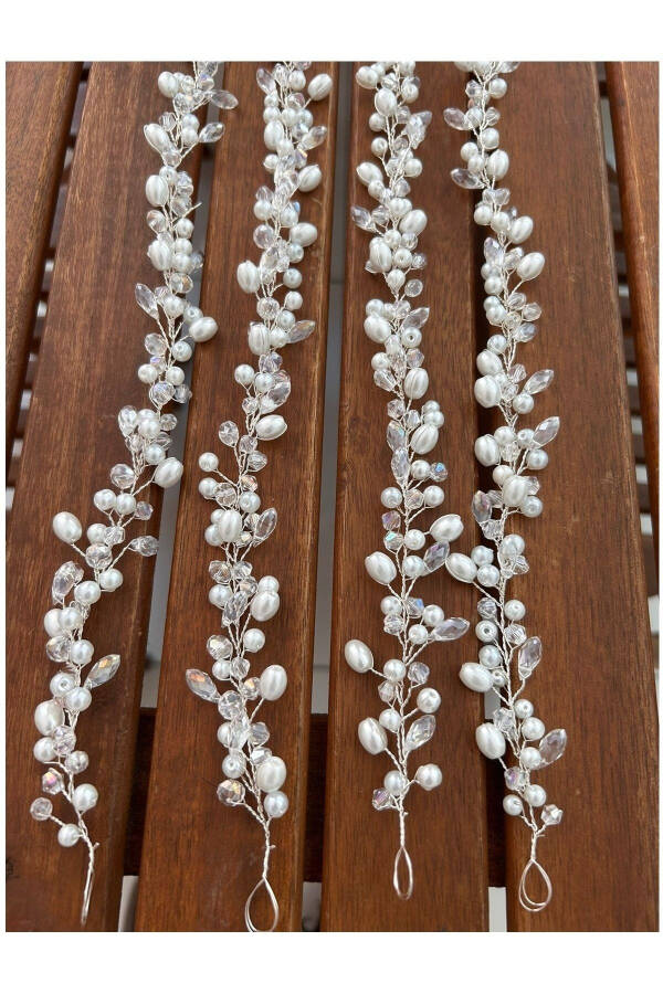 Düğün Aksesuar,gelin Başı Tacı,gelin Tacı,kına Tacı,nikah Tacı - gümüş - 4
