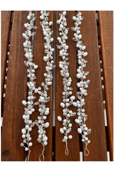 Düğün Aksesuar,gelin Başı Tacı,gelin Tacı,kına Tacı,nikah Tacı - gümüş - 5