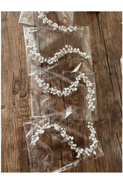 Düğün Aksesuar,gelin Başı Tacı,gelin Tacı,kına Tacı,nikah Tacı - gümüş - 6
