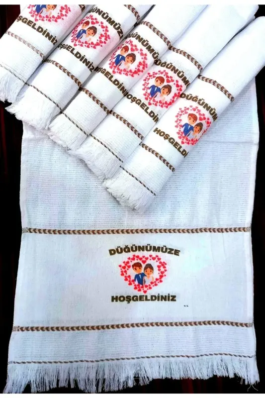 Düğün Havlusu Araba Havlusu Konvoy Havlusu 12 Adet. Söz ,nişan,okuluk Havlu, Yeni Model Kalp 1-lacivert4 - YÖRÜK TUHAFIYE