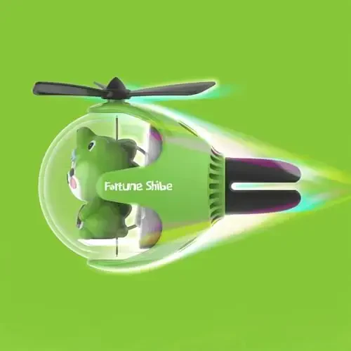 DUHKHAS 2 Pcs Pilot Car Air Freshener, Cute Dog Car Vent Clip Air Freshener Automotive Air Outlet Fan Diffuser, Car Interiors Vent Decoration (Red+Green) - 4