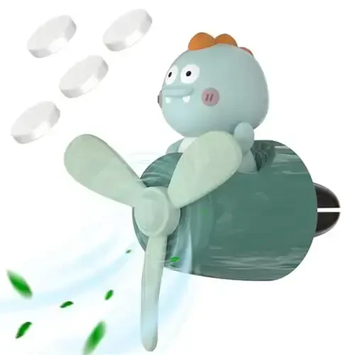 DUHKHAS Pilot Avtomobil Havo Tozalagich, Yoqimli Dinozavr Avtomobil Havo Tozalagich Klipsli 4 Xushbo'y Tabletli Avtomobil Havo Chiqishi Ventilyator Difuzori, Avtomobil Ichki Havo Chiqishi Dekori (Pilot Dino) - DUHKHAS