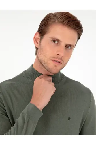 Duman Slim Fit Yarım Balıkçı Yaka Basic Triko Kazak 50296614-VR210-Gri - 2