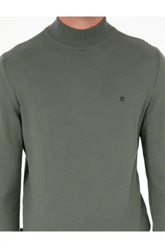 Duman Slim Fit Yarım Balıkçı Yaka Basic Triko Kazak 50296614-VR210-Gri - 6