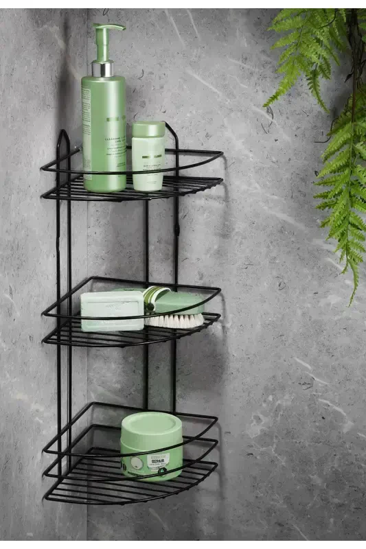 Durable Stainless Adhesive Bathroom Corner Shelf - SAS HAUS
