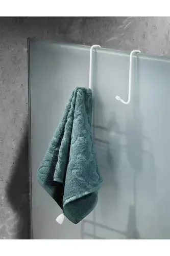 Durable Stainless Steel 2-Tier Hanging Shower Shelf Soap Dish, Shampoo Shower Cabin Hanger White-White - 3