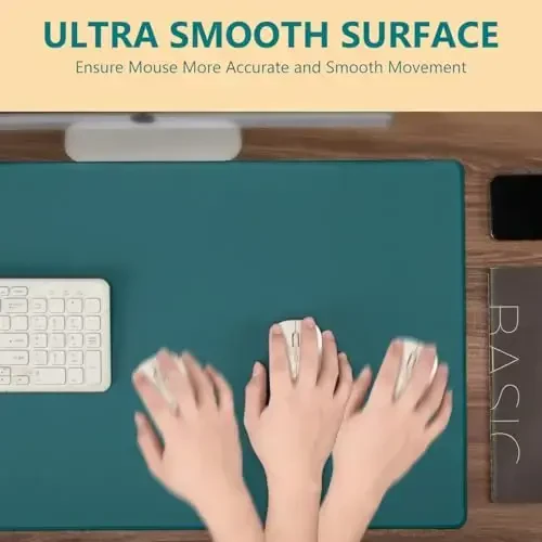 Durable tikilgan qirralari, sirpanmaydigan rezina taglikli kengaytirilgan suv oʻtkazmaydigan yashil sichqoncha, stol usti gilami, klaviatura sichqonchasi sichqonchasi bilan bosh aylantiruvchi balonli katta oʻyin sichqonchasi (31,50