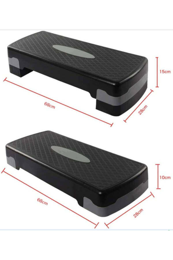 Durable Two-Tier Adjustable Fitness Step Platform for Home - 4