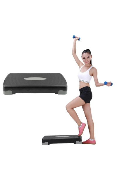 Durable Two-Tier Adjustable Fitness Step Platform for Home - 5