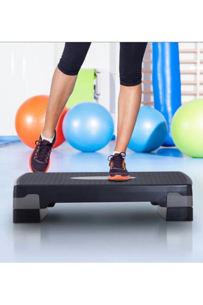 Durable Two-Tier Adjustable Fitness Step Platform for Home - 7