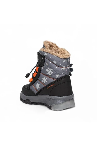 Durable, Waterproof, Orthopedic, Velcro, Lighted Kids Snow Boots - 3